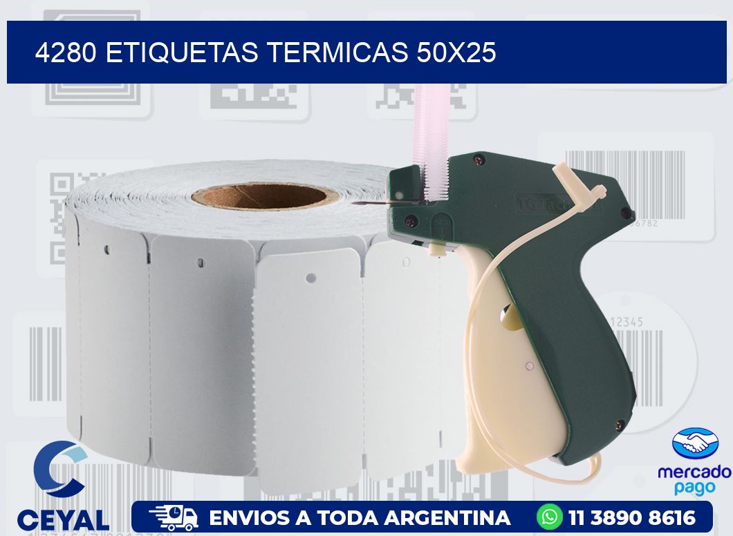 4280 ETIQUETAS TERMICAS 50X25