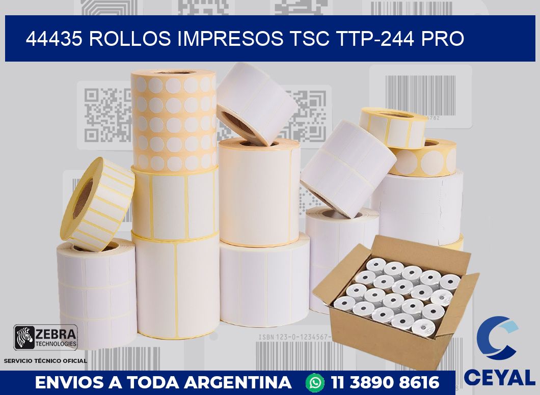 44435 ROLLOS IMPRESOS TSC TTP-244 PRO
