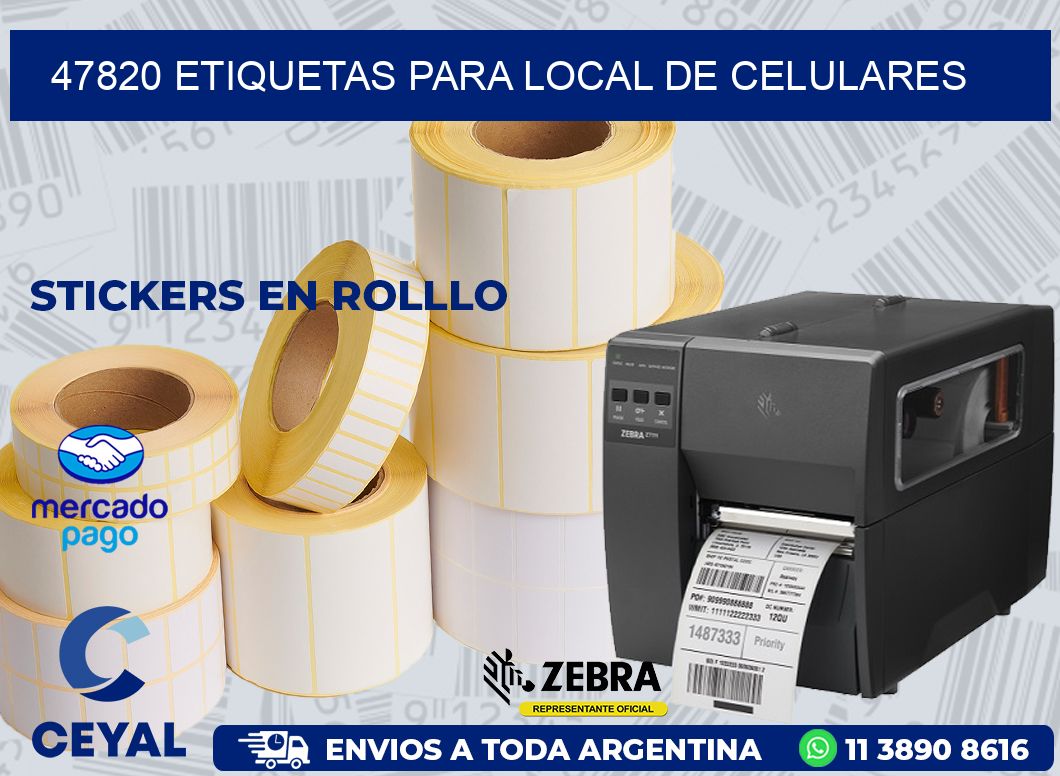 47820 ETIQUETAS PARA LOCAL DE CELULARES