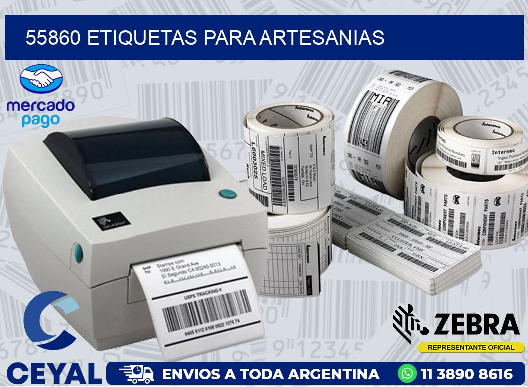 55860 ETIQUETAS PARA ARTESANIAS