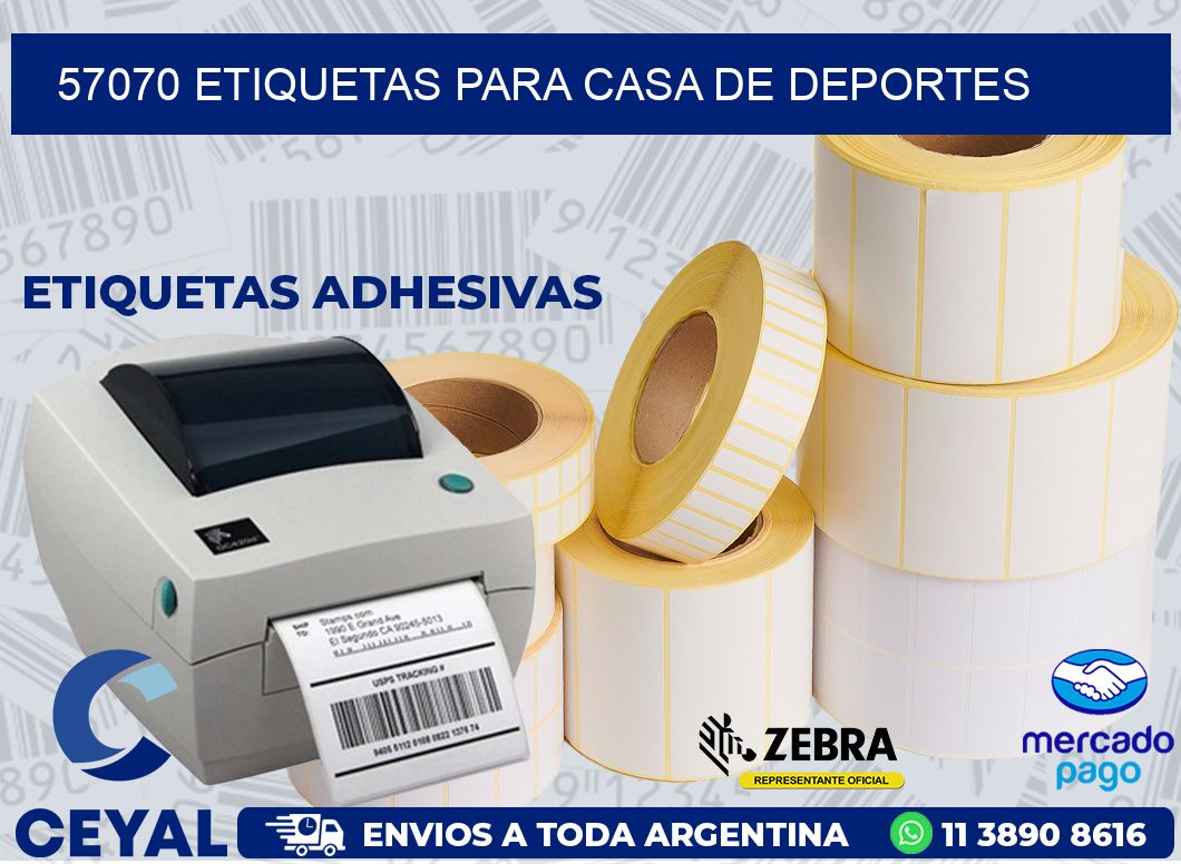 57070 ETIQUETAS PARA CASA DE DEPORTES