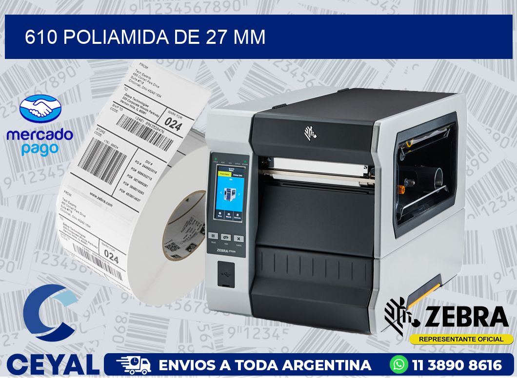 610 POLIAMIDA DE 27 MM