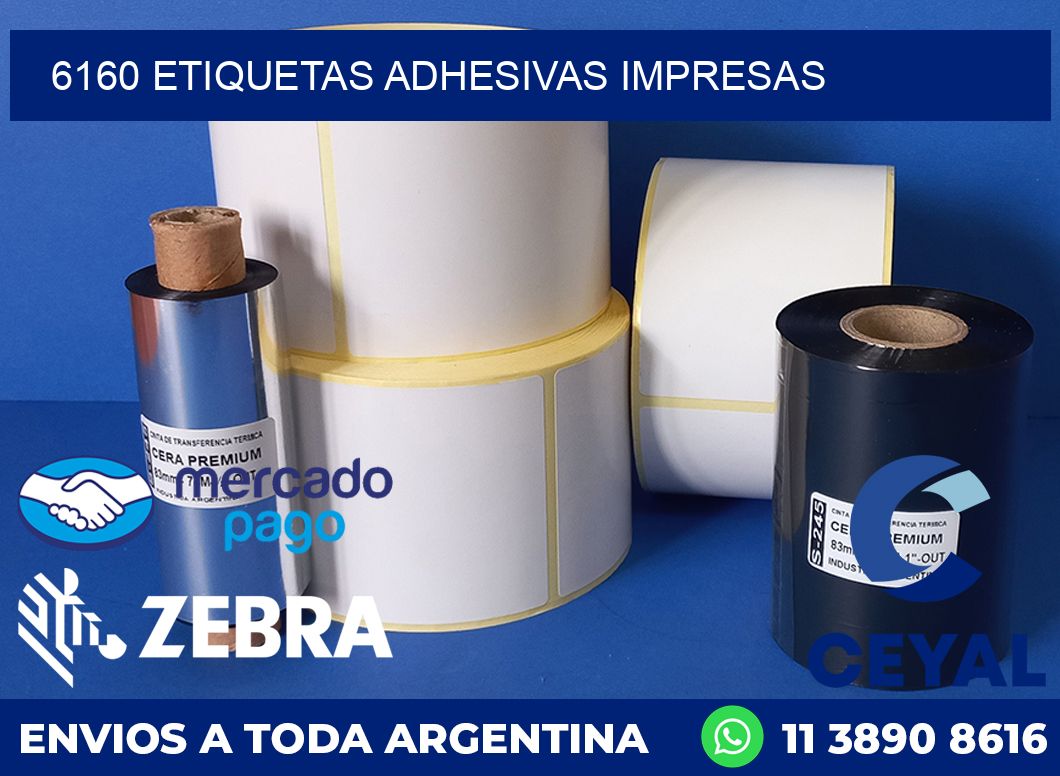 6160 ETIQUETAS ADHESIVAS IMPRESAS