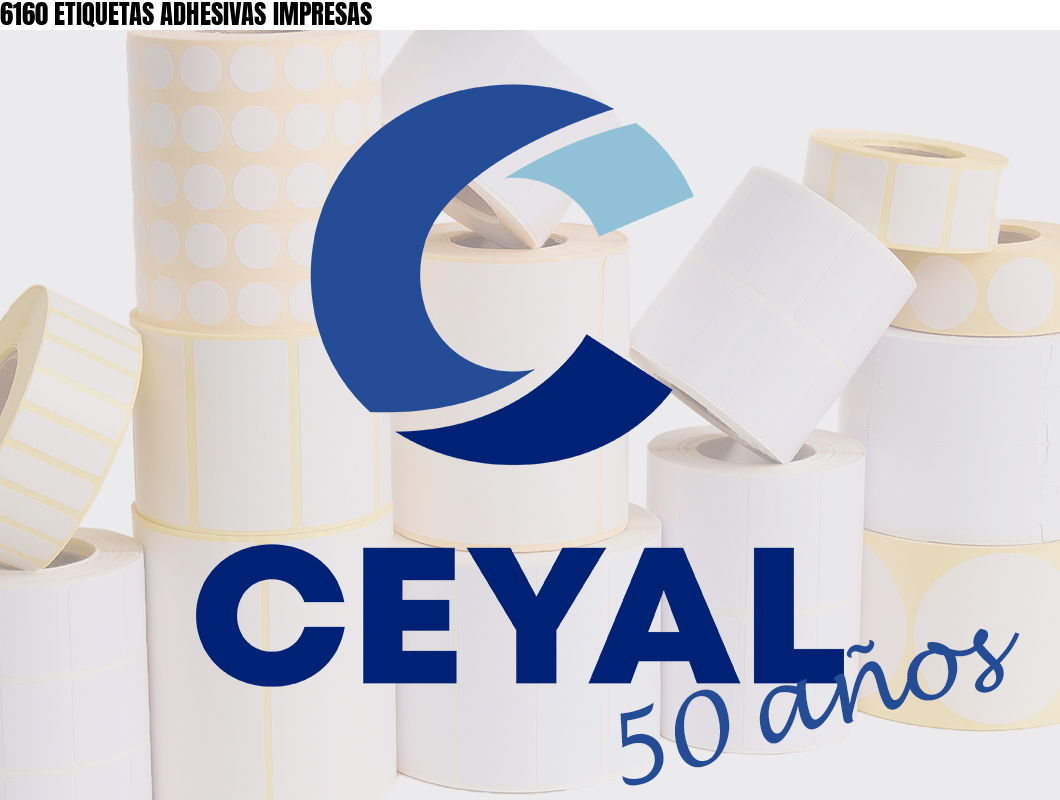 6160 ETIQUETAS ADHESIVAS IMPRESAS