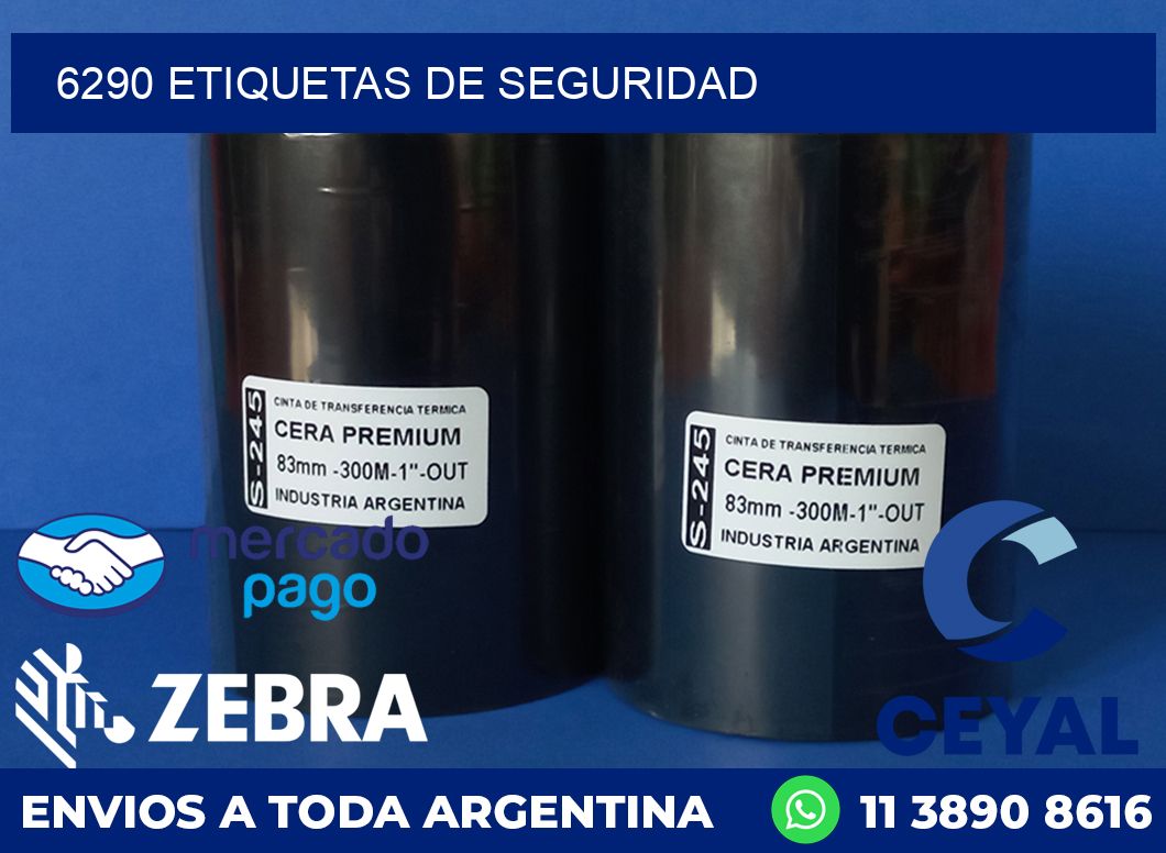 6290 ETIQUETAS DE SEGURIDAD