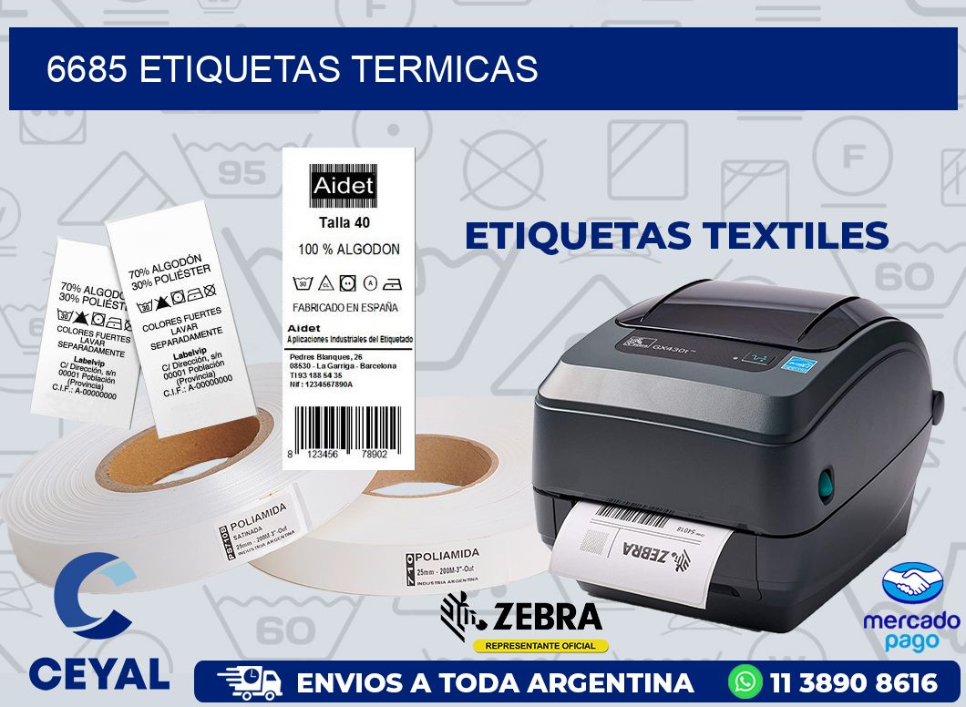 6685 ETIQUETAS TERMICAS