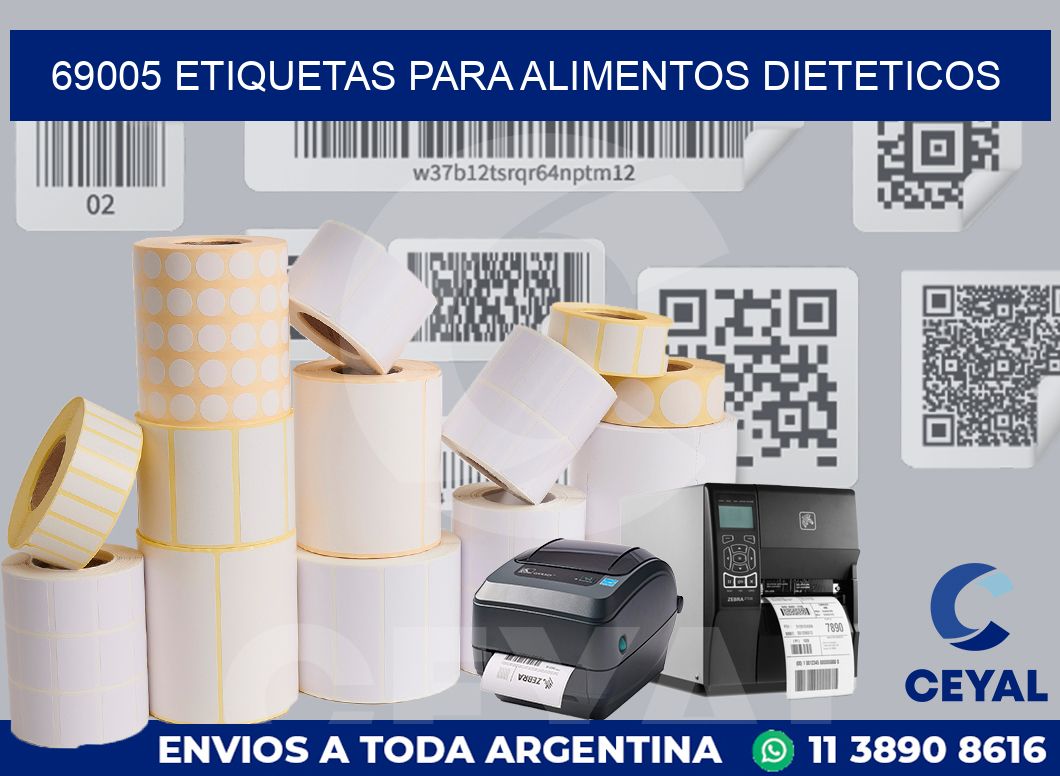 69005 ETIQUETAS PARA ALIMENTOS DIETETICOS