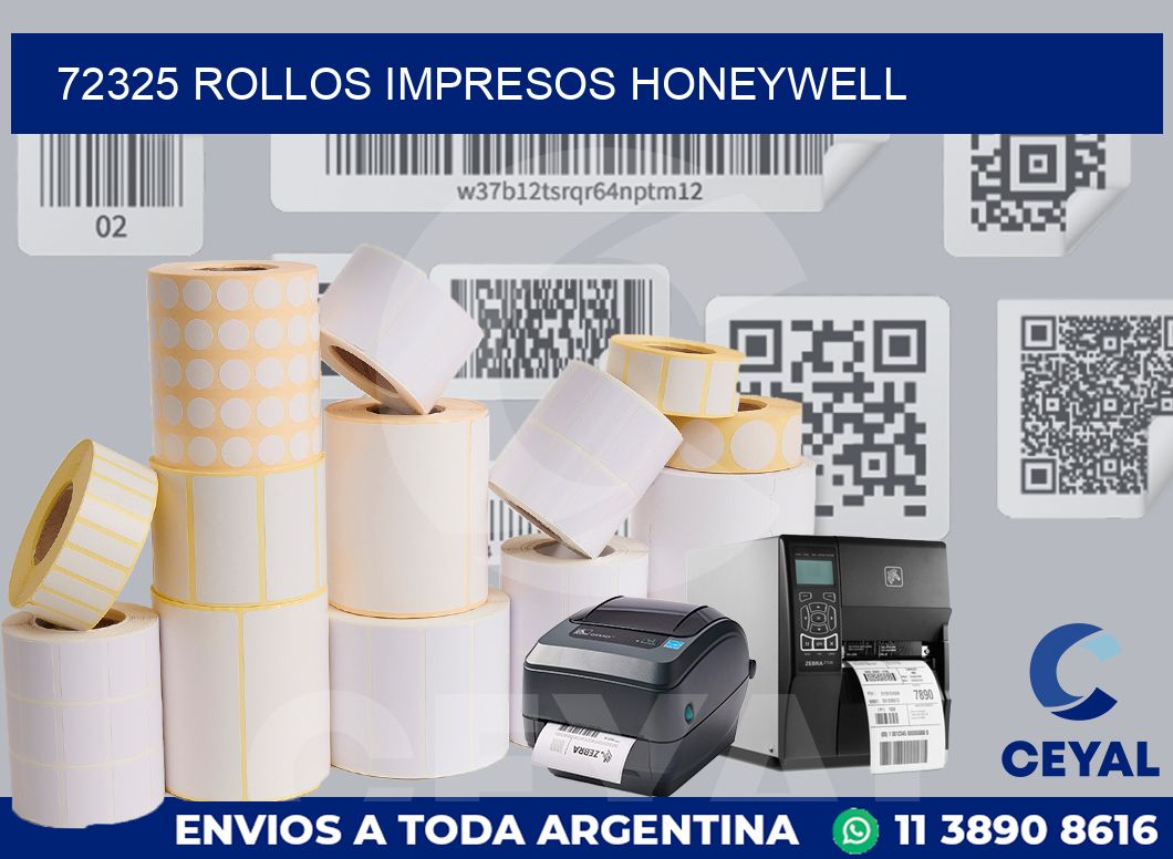 72325 ROLLOS IMPRESOS HONEYWELL