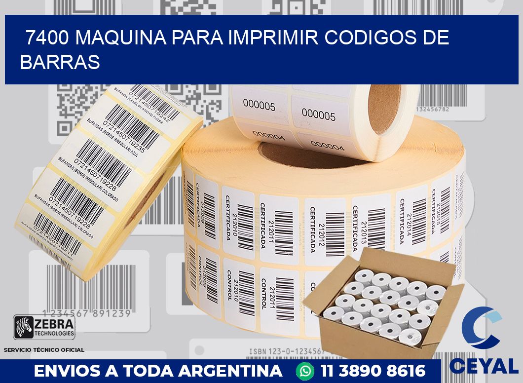 7400 MAQUINA PARA IMPRIMIR CODIGOS DE BARRAS