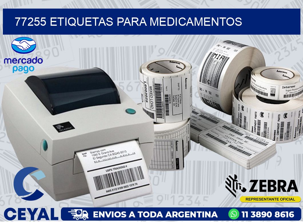 77255 ETIQUETAS PARA MEDICAMENTOS