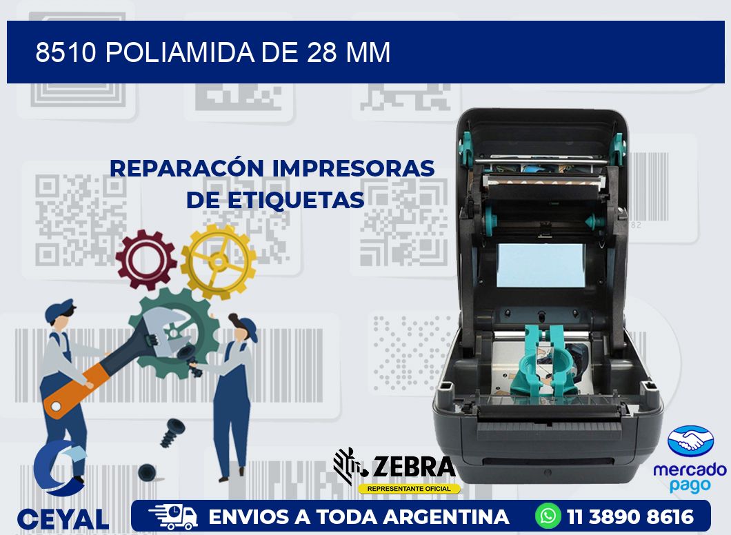 8510 POLIAMIDA DE 28 MM