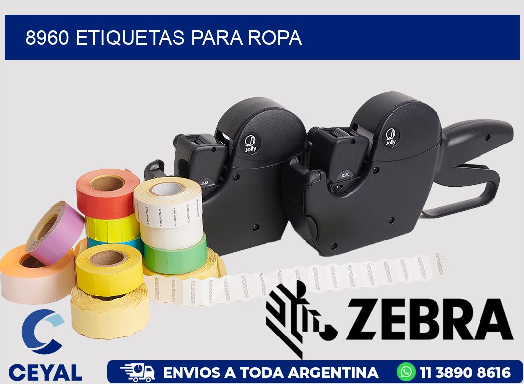 8960 ETIQUETAS PARA ROPA