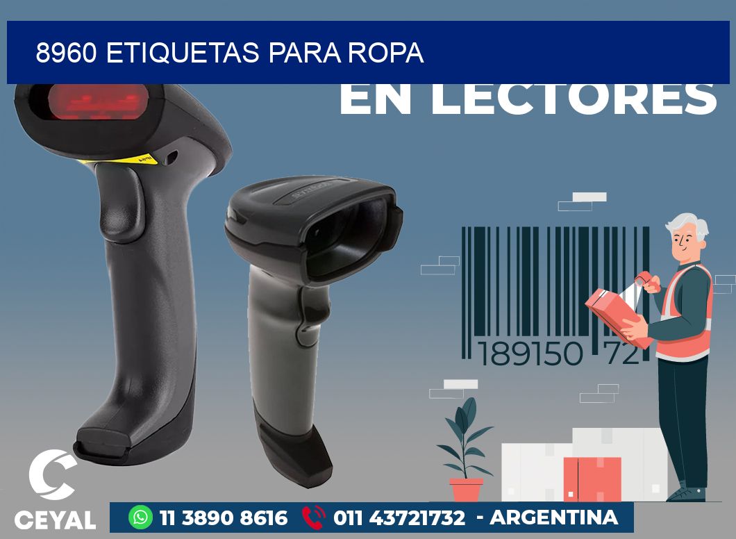 8960 ETIQUETAS PARA ROPA