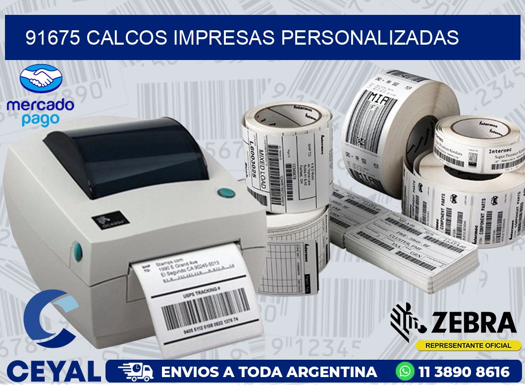 91675 CALCOS IMPRESAS PERSONALIZADAS