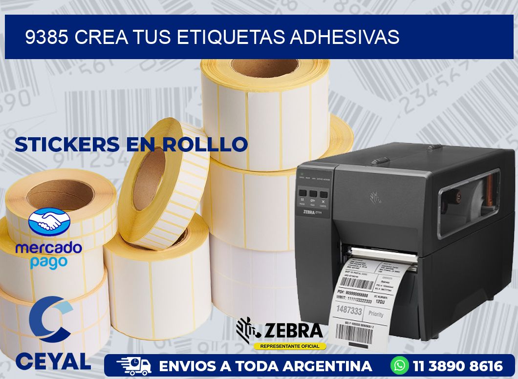 9385 CREA TUS ETIQUETAS ADHESIVAS
