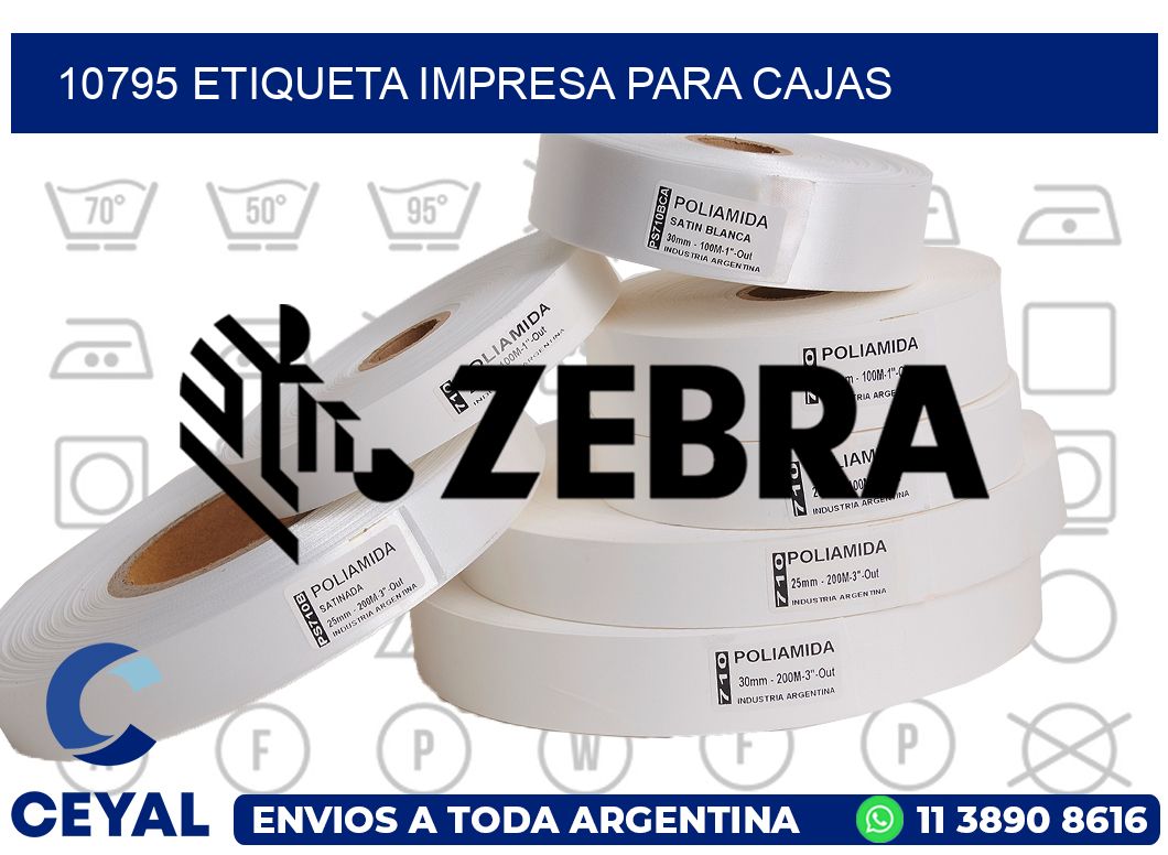 10795 ETIQUETA IMPRESA PARA CAJAS
