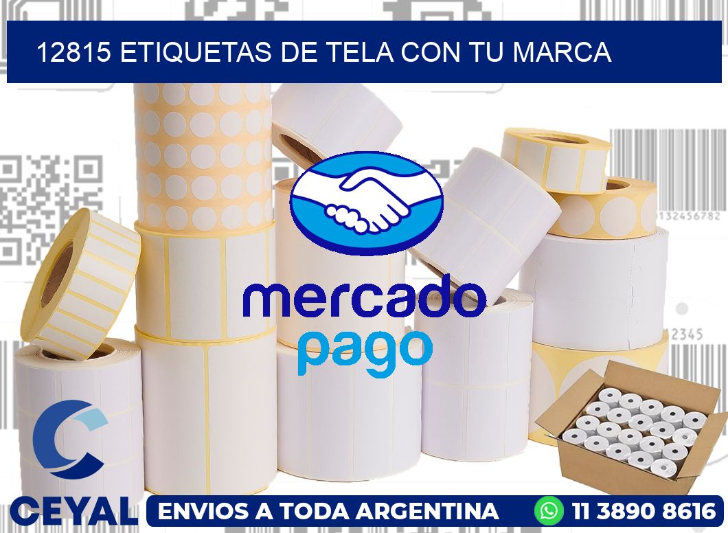 12815 ETIQUETAS DE TELA CON TU MARCA