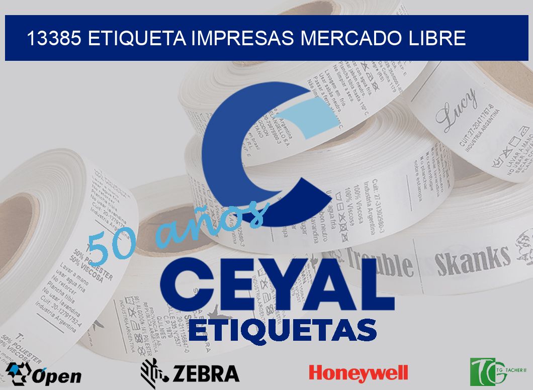 13385 ETIQUETA IMPRESAS MERCADO LIBRE