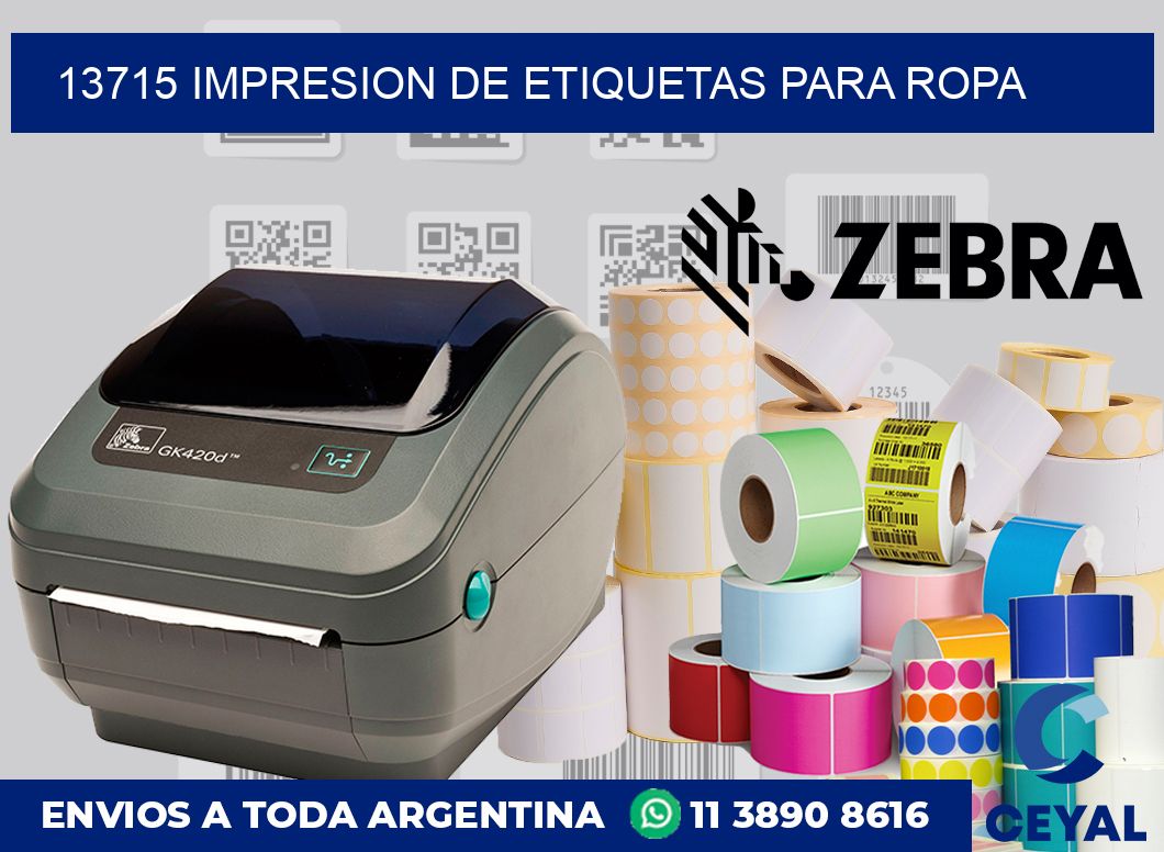 13715 IMPRESION DE ETIQUETAS PARA ROPA