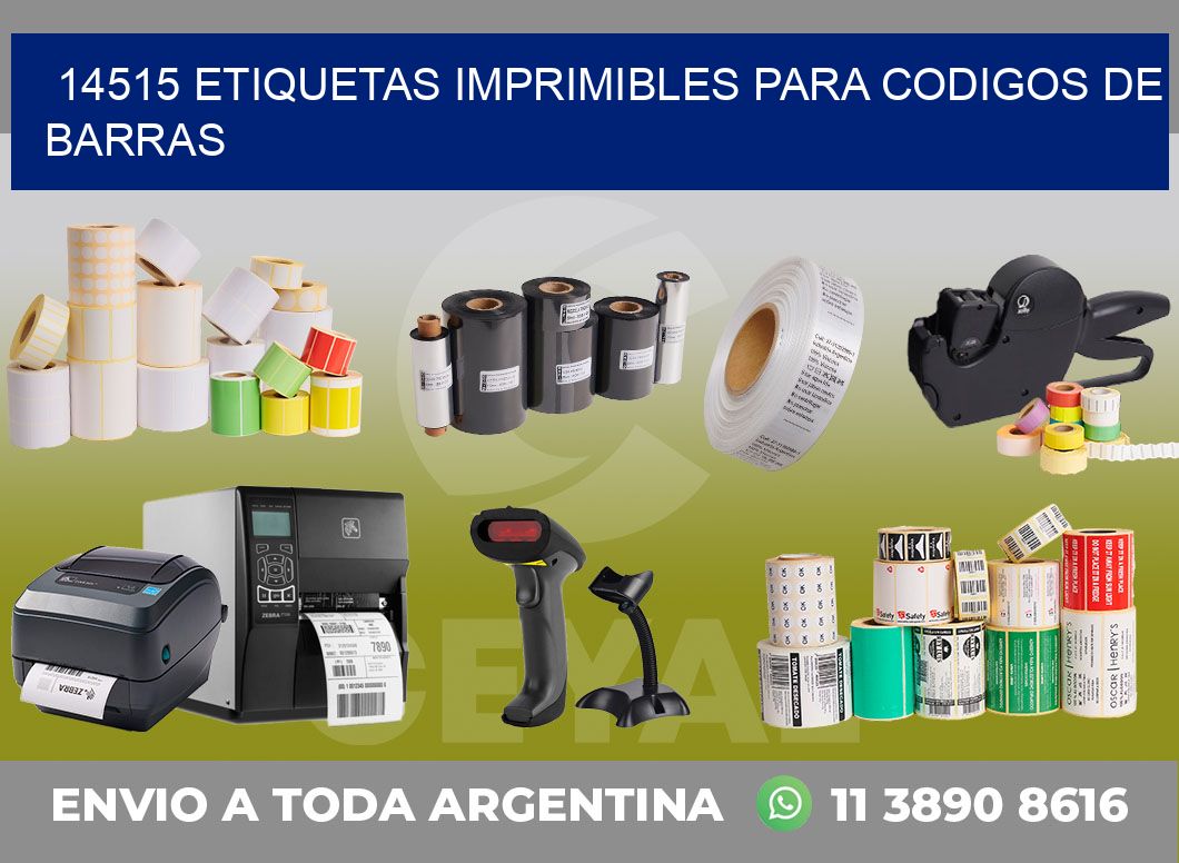 14515 ETIQUETAS IMPRIMIBLES PARA CODIGOS DE BARRAS