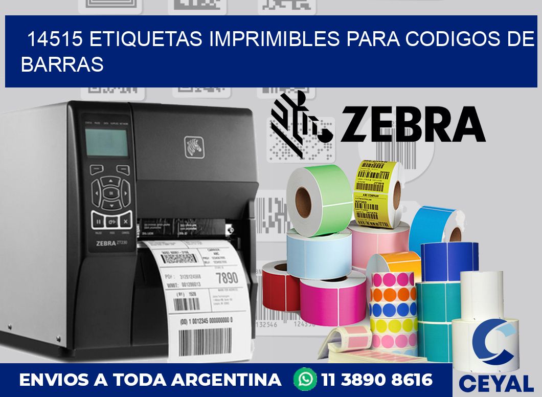 14515 ETIQUETAS IMPRIMIBLES PARA CODIGOS DE BARRAS