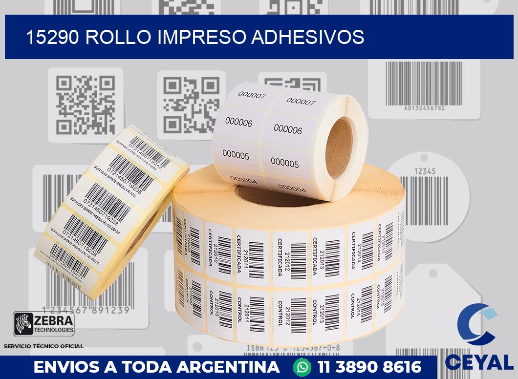 15290 ROLLO IMPRESO ADHESIVOS
