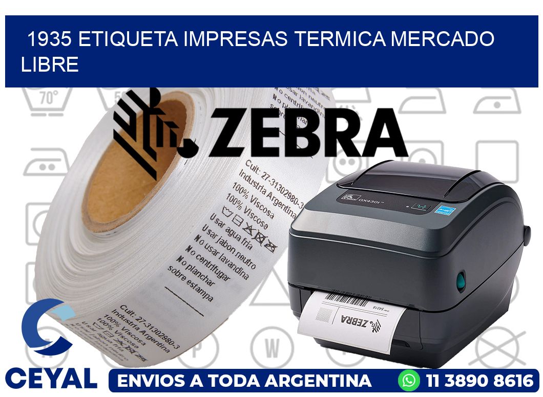 1935 ETIQUETA IMPRESAS TERMICA MERCADO LIBRE