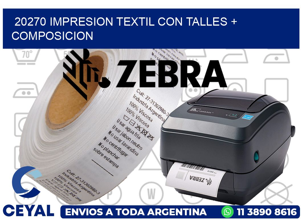 20270 IMPRESION TEXTIL CON TALLES + COMPOSICION