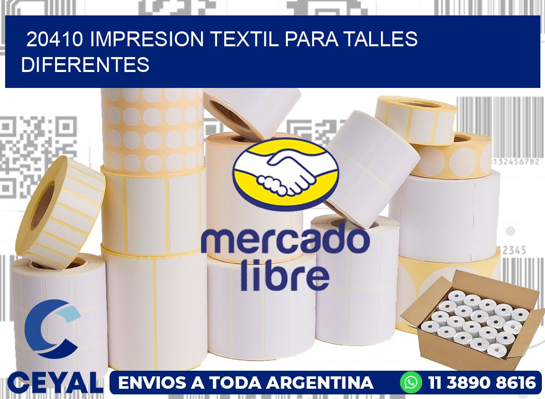20410 IMPRESION TEXTIL PARA TALLES DIFERENTES