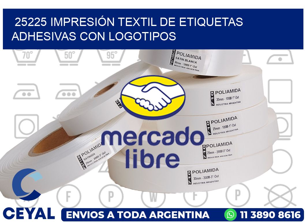 25225 IMPRESIÓN TEXTIL DE ETIQUETAS ADHESIVAS CON LOGOTIPOS