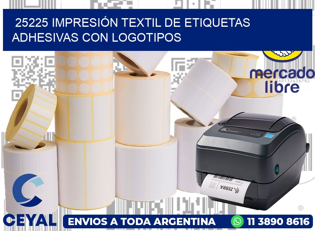 25225 IMPRESIÓN TEXTIL DE ETIQUETAS ADHESIVAS CON LOGOTIPOS