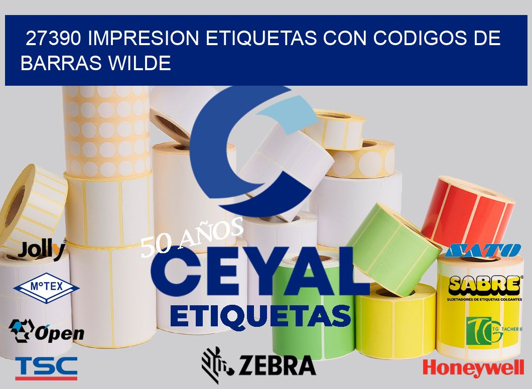 27390 IMPRESION ETIQUETAS CON CODIGOS DE BARRAS WILDE