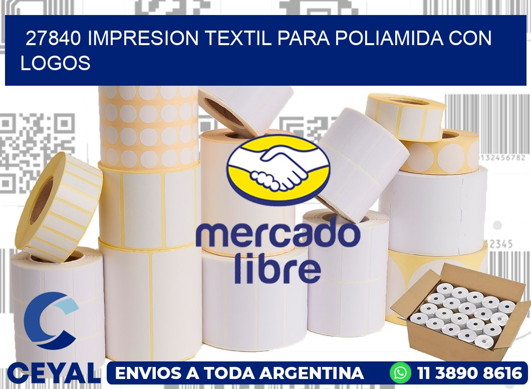 27840 IMPRESION TEXTIL PARA POLIAMIDA CON LOGOS
