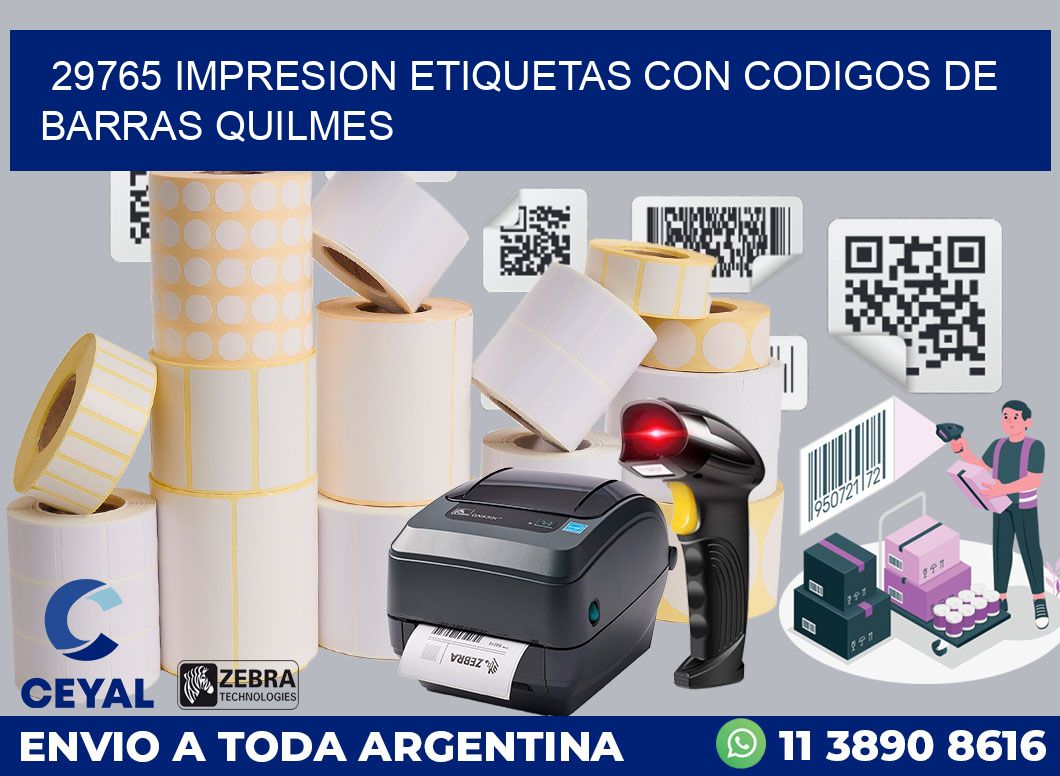 29765 IMPRESION ETIQUETAS CON CODIGOS DE BARRAS QUILMES