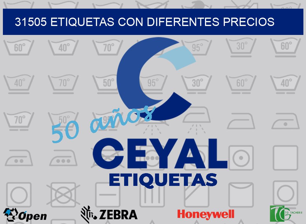 31505 ETIQUETAS CON DIFERENTES PRECIOS