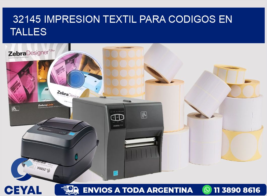 32145 IMPRESION TEXTIL PARA CODIGOS EN TALLES