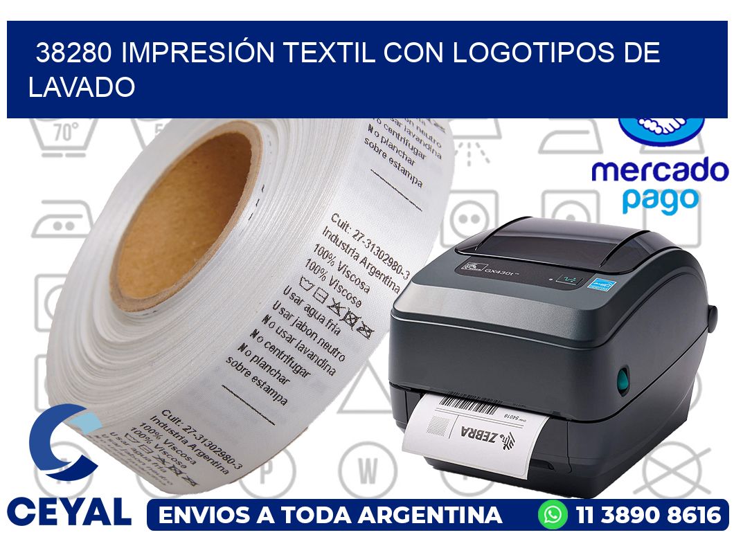 38280 IMPRESIÓN TEXTIL CON LOGOTIPOS DE LAVADO