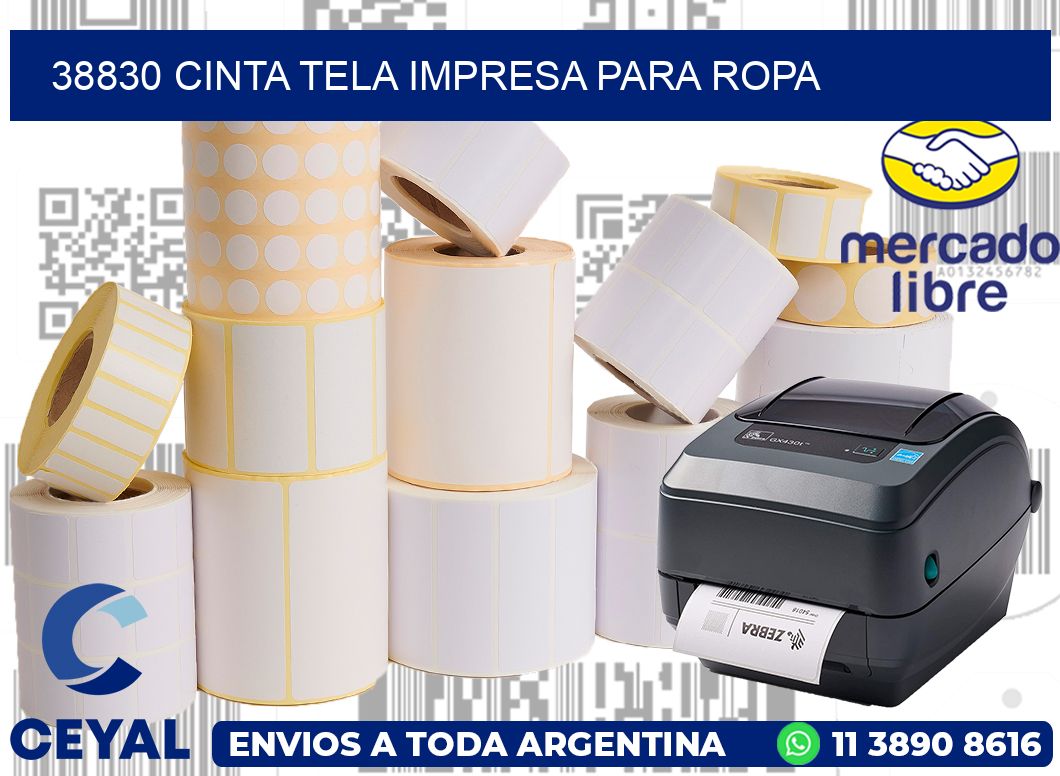 38830 CINTA TELA IMPRESA PARA ROPA