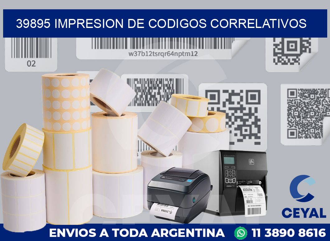 39895 IMPRESION DE CODIGOS CORRELATIVOS