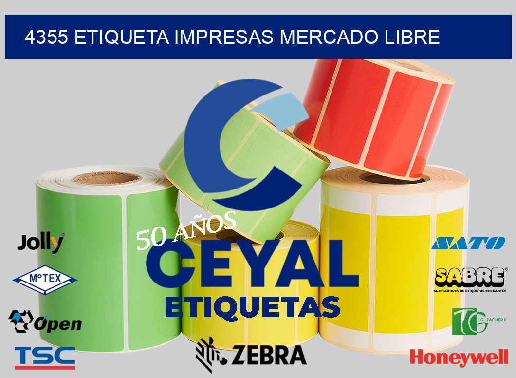 4355 ETIQUETA IMPRESAS MERCADO LIBRE