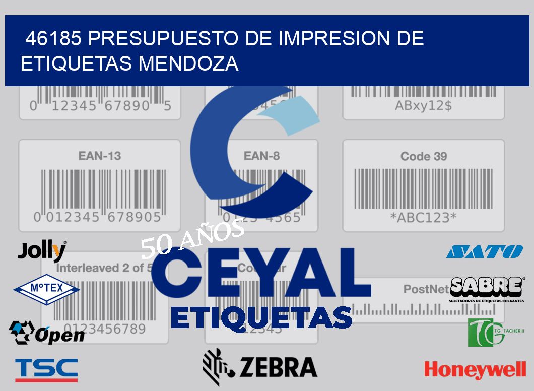 46185 PRESUPUESTO DE IMPRESION DE ETIQUETAS MENDOZA