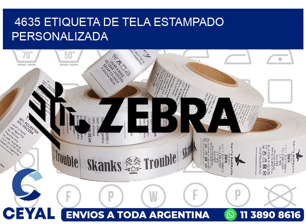 4635 ETIQUETA DE TELA ESTAMPADO PERSONALIZADA