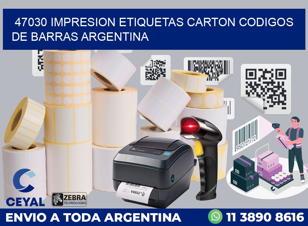 47030 IMPRESION ETIQUETAS CARTON CODIGOS DE BARRAS ARGENTINA