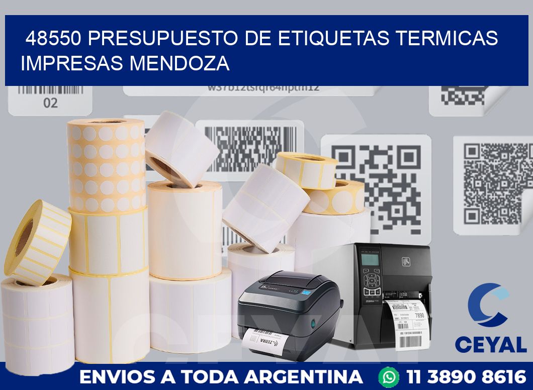 48550 PRESUPUESTO DE ETIQUETAS TERMICAS IMPRESAS MENDOZA