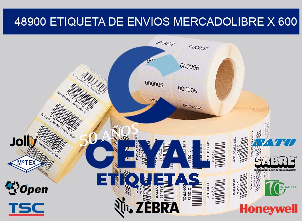 48900 etiqueta de envios mercadolibre x 600