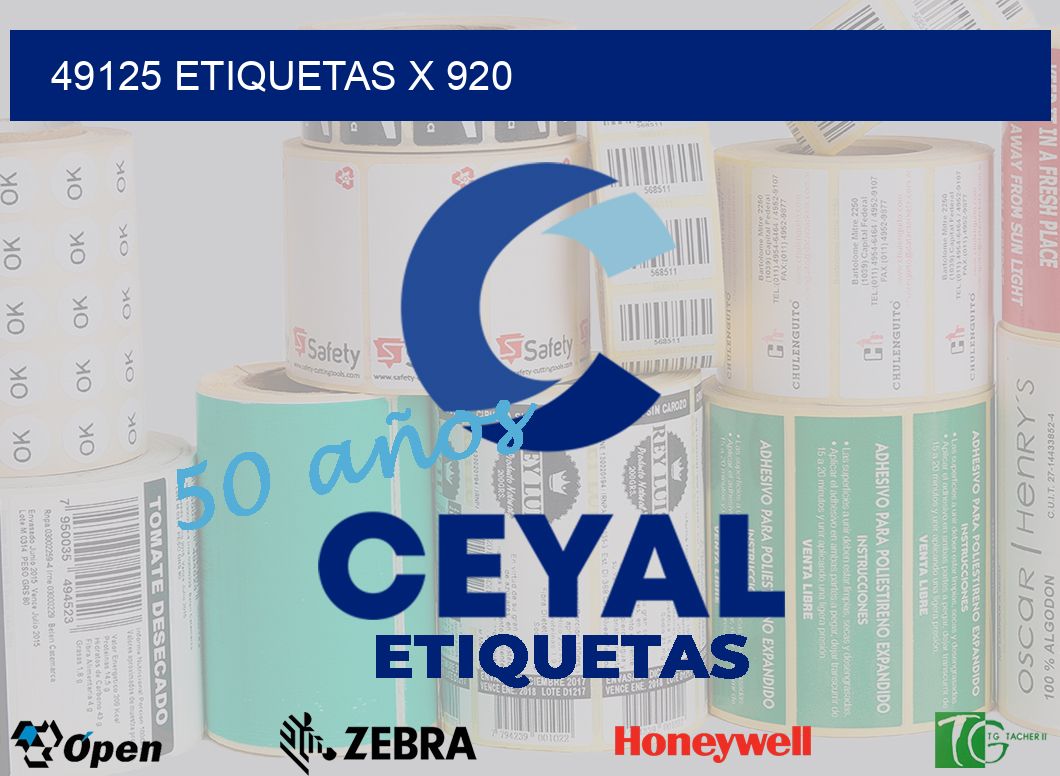 49125 Etiquetas x 920