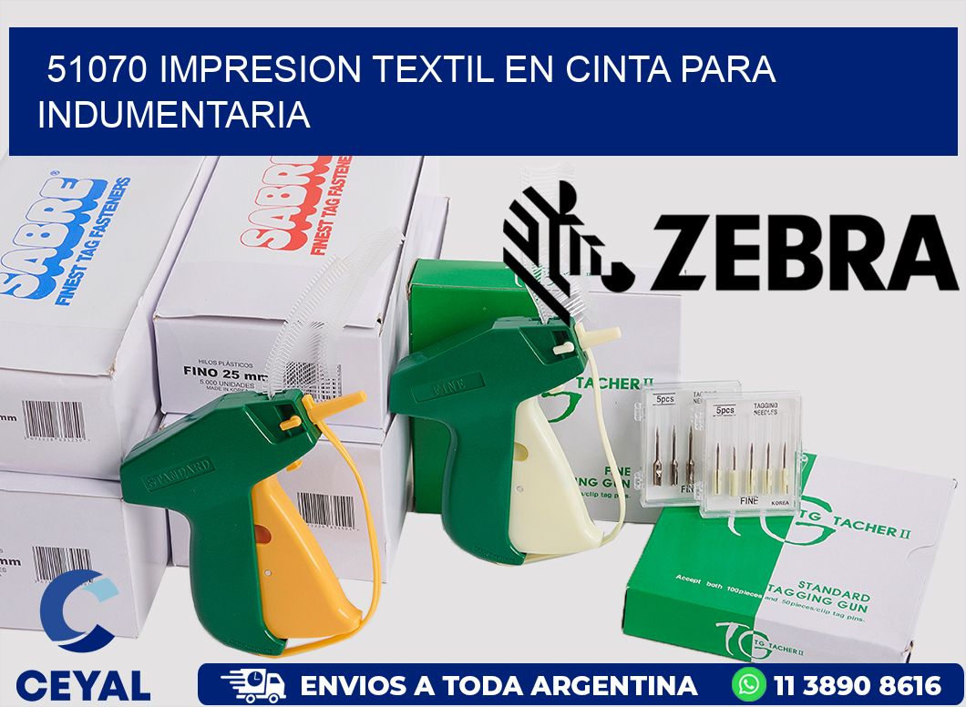 51070 IMPRESION TEXTIL EN CINTA PARA INDUMENTARIA