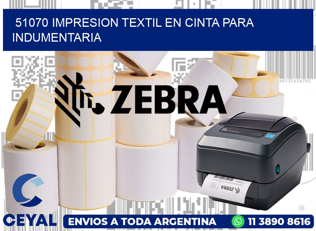 51070 IMPRESION TEXTIL EN CINTA PARA INDUMENTARIA