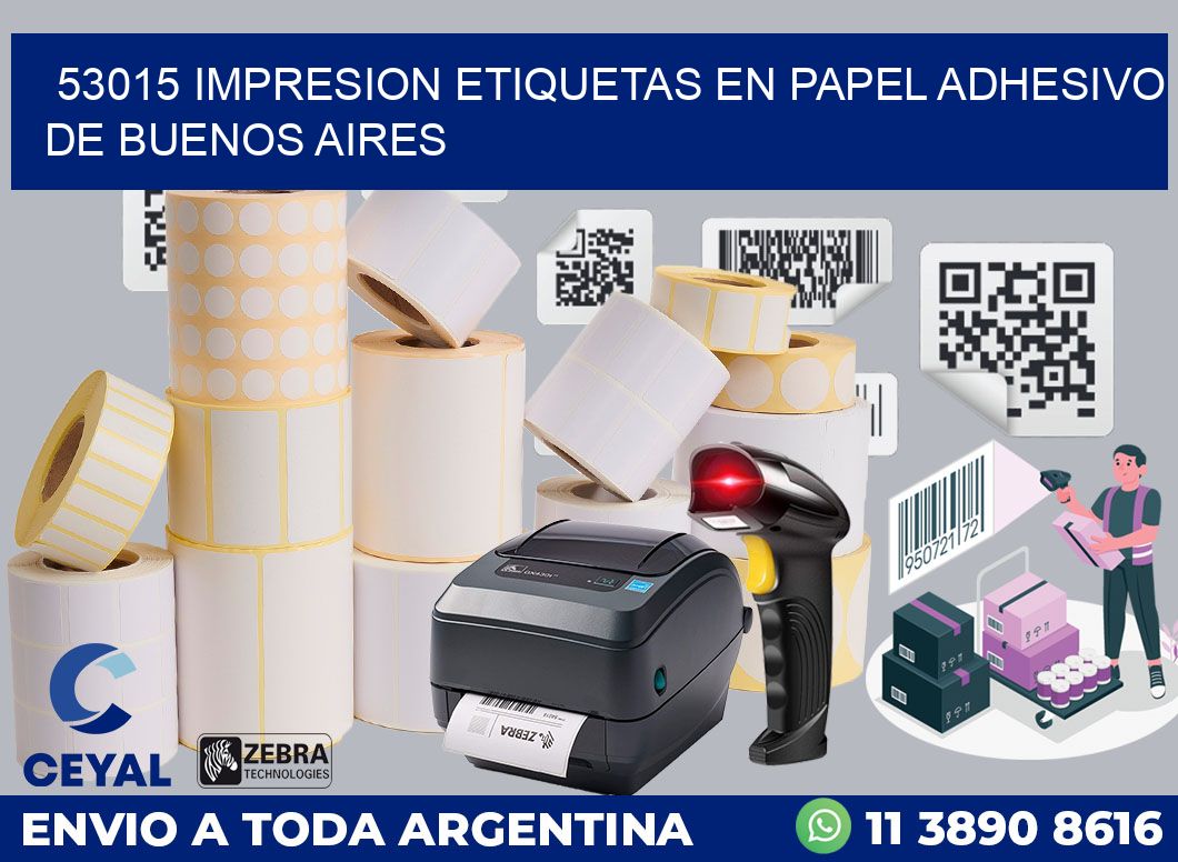 53015 IMPRESION ETIQUETAS EN PAPEL ADHESIVO DE BUENOS AIRES