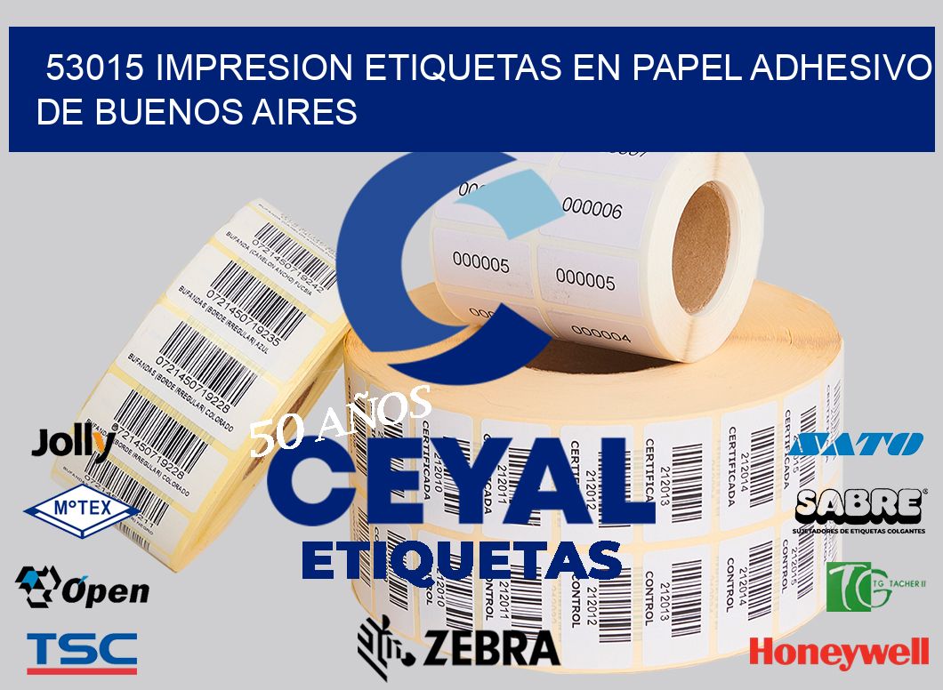 53015 IMPRESION ETIQUETAS EN PAPEL ADHESIVO DE BUENOS AIRES
